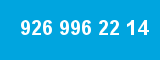 926 996 22 14 926 996 22 14